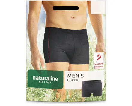 Naturaline Textil Herren Boxer schwarz M