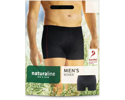 Naturaline Textil Herren Boxer schwarz S