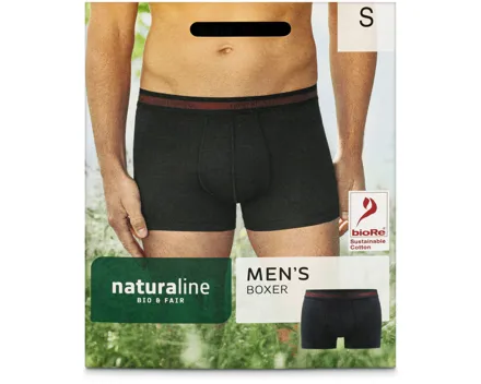 Naturaline Textil Herren Boxer schwarz S