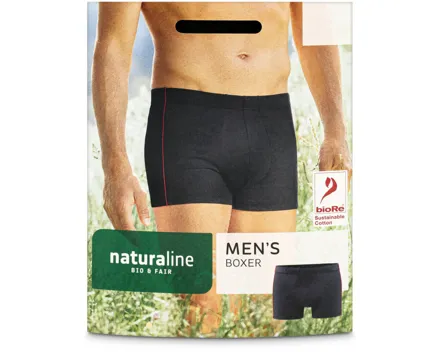 Naturaline Textil Herren Boxer schwarz XL