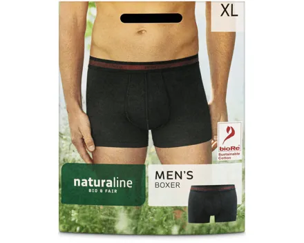 Naturaline Textil Herren Boxer schwarz XL
