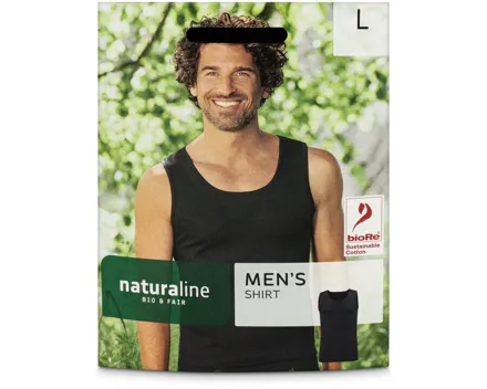 Naturaline Textil Herren Shirt schwarz L