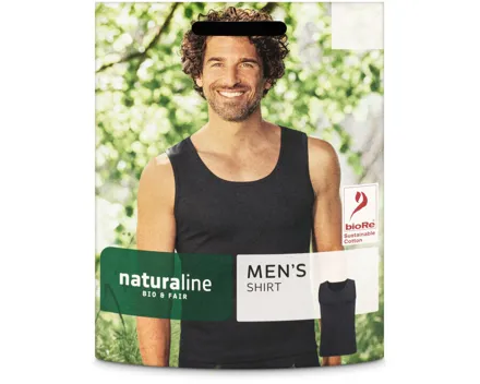 Naturaline Textil Herren Shirt schwarz S