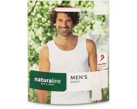 Naturaline Textil Herren Shirt weiss L
