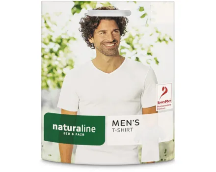 Naturaline Textil Herren Shirt weiss L