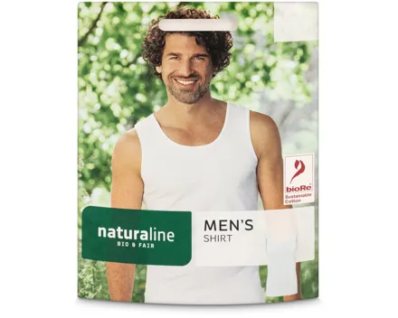 Naturaline Textil Herren Shirt weiss M