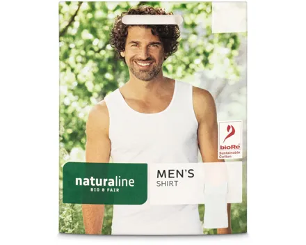 Naturaline Textil Herren Shirt weiss S