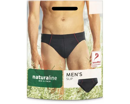 Naturaline Textil Herren Slip schwarz L