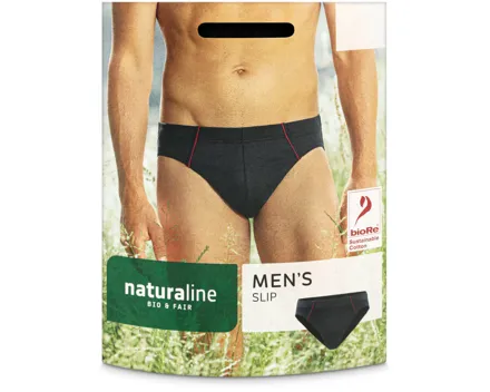 Naturaline Textil Herren Slip schwarz M