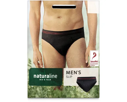 Naturaline Textil Herren Slip schwarz M
