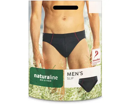 Naturaline Textil Herren Slip schwarz S