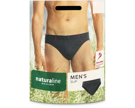 Naturaline Textil Herren Slip schwarz XL