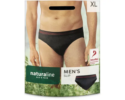 Naturaline Textil Herren Slip schwarz XL