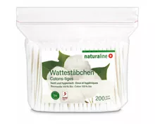 Naturaline Wattestäbchen Nachfüller 200 Stück