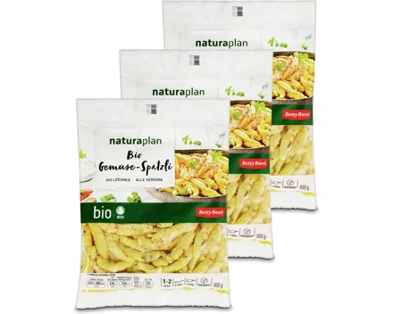 Naturaplan Bio Betty Bossi Gemüse-Spätzli 3x 300g