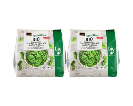 Naturaplan Bio Blattspinat ungewürzt 3x 500g