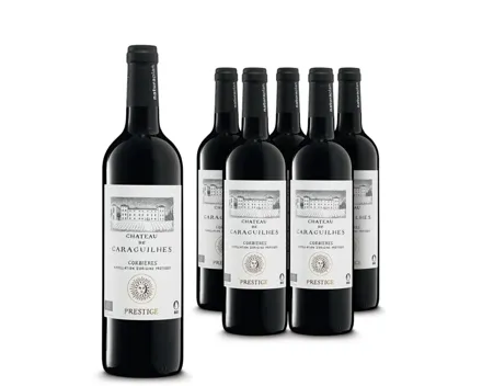 Naturaplan Bio Corbières AOP Château Caraguilhes Prestige 6x 75cl (2024) – Rotwein, Frankreich (0.75l)