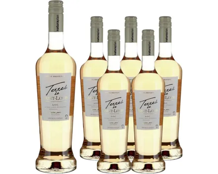 Naturaplan Bio-Coteaux Varois AOC Rosé Les Terres Saint Louis Estandon 6x 75cl (2024) – Roséwein, Frankreich (0.75l)
