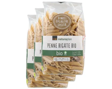 Naturaplan Bio Dinkel Penne Rigate 3x400g