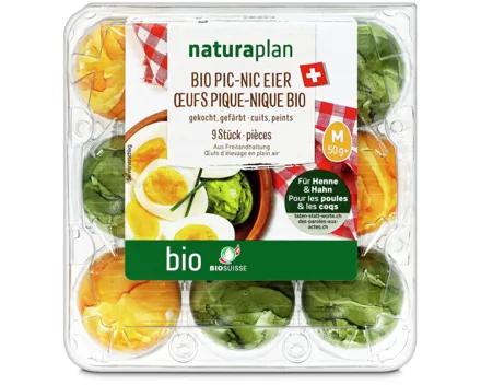 Naturaplan Bio Eier Pic Nic Schweiz 50g+ 9 Stück
