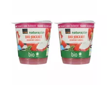 Naturaplan bio Fairtrade Joghurt Erdbeere & Vanille ohne Zucker 2x150g