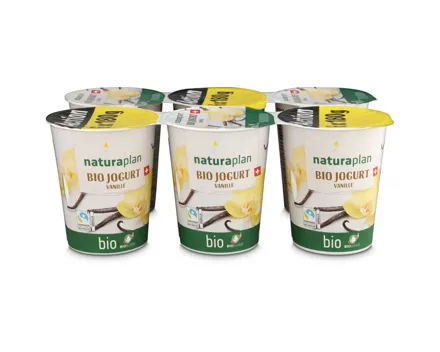 Naturaplan Bio Fairtrade Joghurt Vanille 6x180g