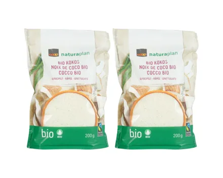 Naturaplan Bio Fairtrade Kokos geraspelt 2x 200g