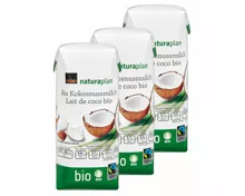 Naturaplan Bio Fairtrade Kokosnussmilch Tetrapack 3x 330ml