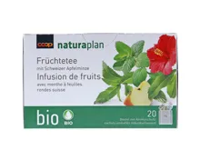 Naturaplan Bio Früchtetee mit Schweizer Apfelminze 20 Beutel