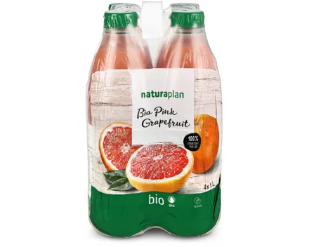 Naturaplan Bio Grapefruitsaft Pink 4x1l