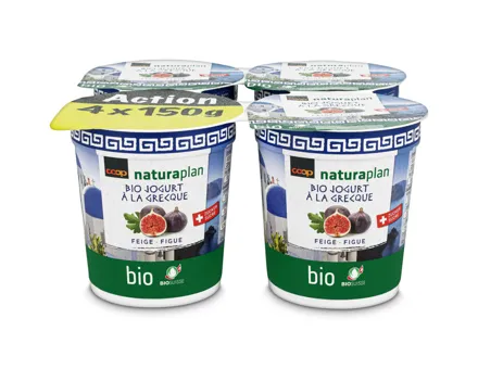 Naturaplan Bio Griechischer Jogurt Feigen 4x150g