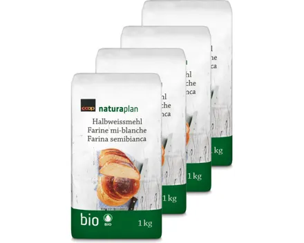 Naturaplan Bio Halbweissmehl 4x 1kg
