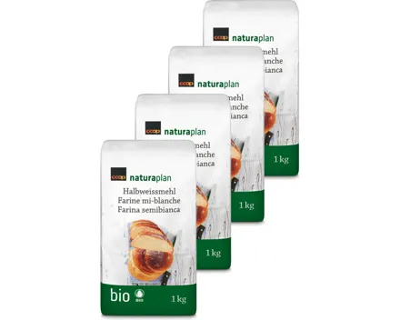 Naturaplan Bio Halbweissmehl 4x1kg