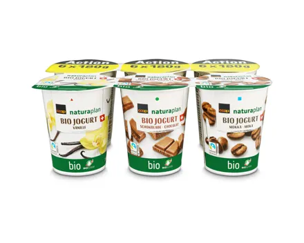 Naturaplan Bio Joghurt Vanille Choco & Moka 6x180g