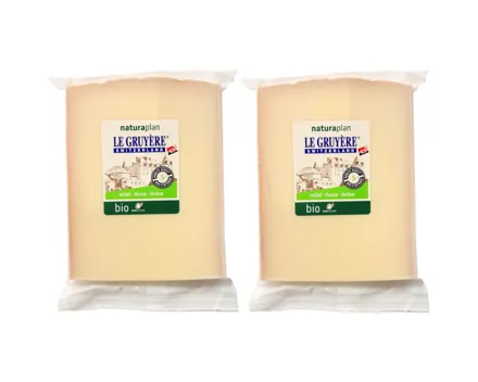 Naturaplan Bio Le Gruyère AOP mild 2x 250g