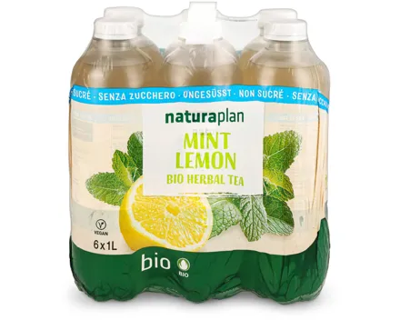 Naturaplan Bio Mint Lemon ohne Zuckerzusatz 6x1l