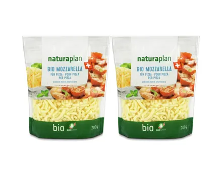 Naturaplan Bio Pizza-Mozzarella gerieben 2x 200g