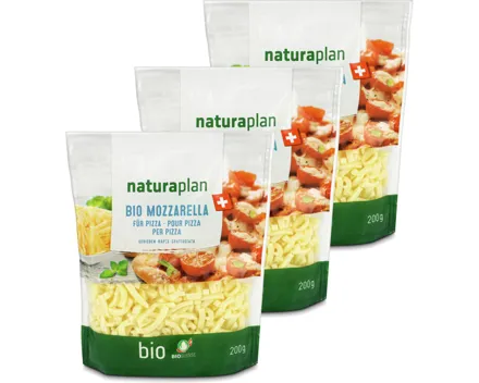 Naturaplan Bio Pizza-Mozzarella gerieben 3x 200g