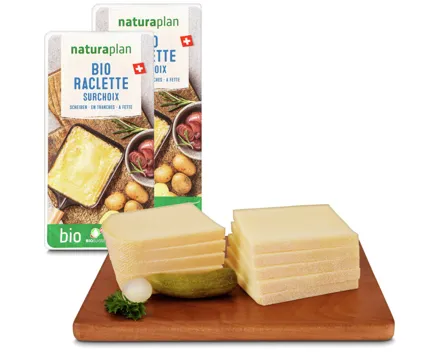Naturaplan Bio Raclettekäse Scheiben surchoix 2x 400g