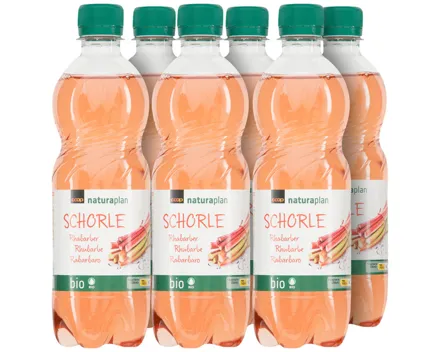 Naturaplan Bio Rhabarber-Schorle 6x 50cl