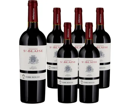 Naturaplan Bio St-Blaise Terre Rouge Vin d'Hérault IGP 6x 75cl (2024) – Rotwein, Frankreich (0.75l)
