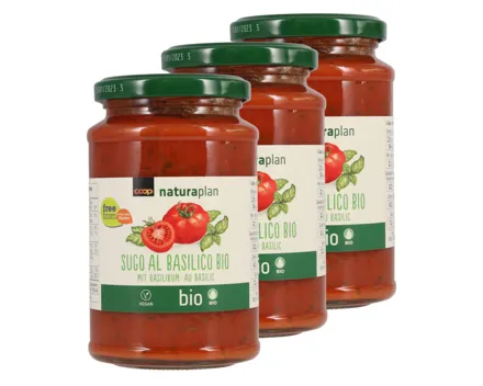 Naturaplan Bio Sugo Basilico 3x400g