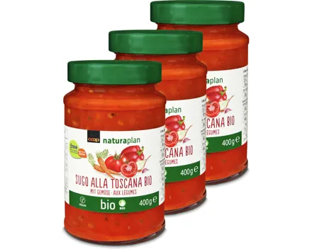 Naturaplan Bio Sugo Toscana 3x 400g