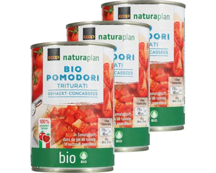 Naturaplan Bio Tomaten gehackt 3x 400g