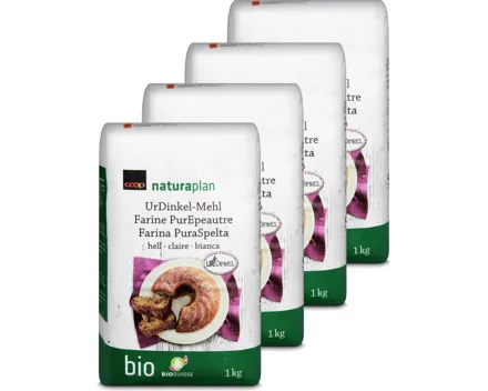 Naturaplan Bio Urdinkelmehl hell 4x 1kg