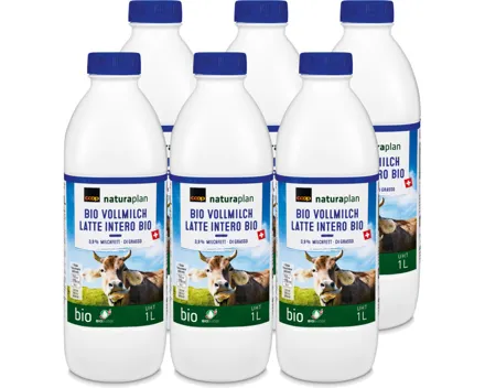 Naturaplan Bio Vollmilch 3,9% Milchfett UHT 6x1l