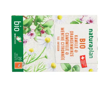 Naturaplan Kamille & Orangenminze 20 Portionen
