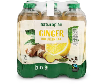Naturaplan Organic Ginger Green Ice Tea 6x1l