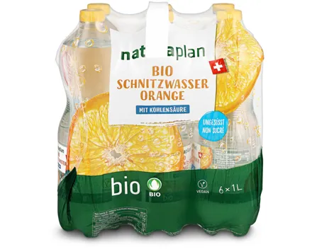 Naturaplan Schnitzwasser Orange 6x1l