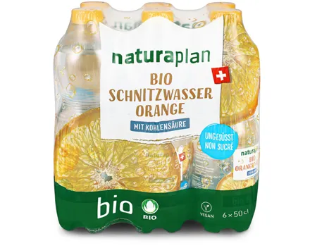Naturaplan Schnitzwasser Orange 6x50cl